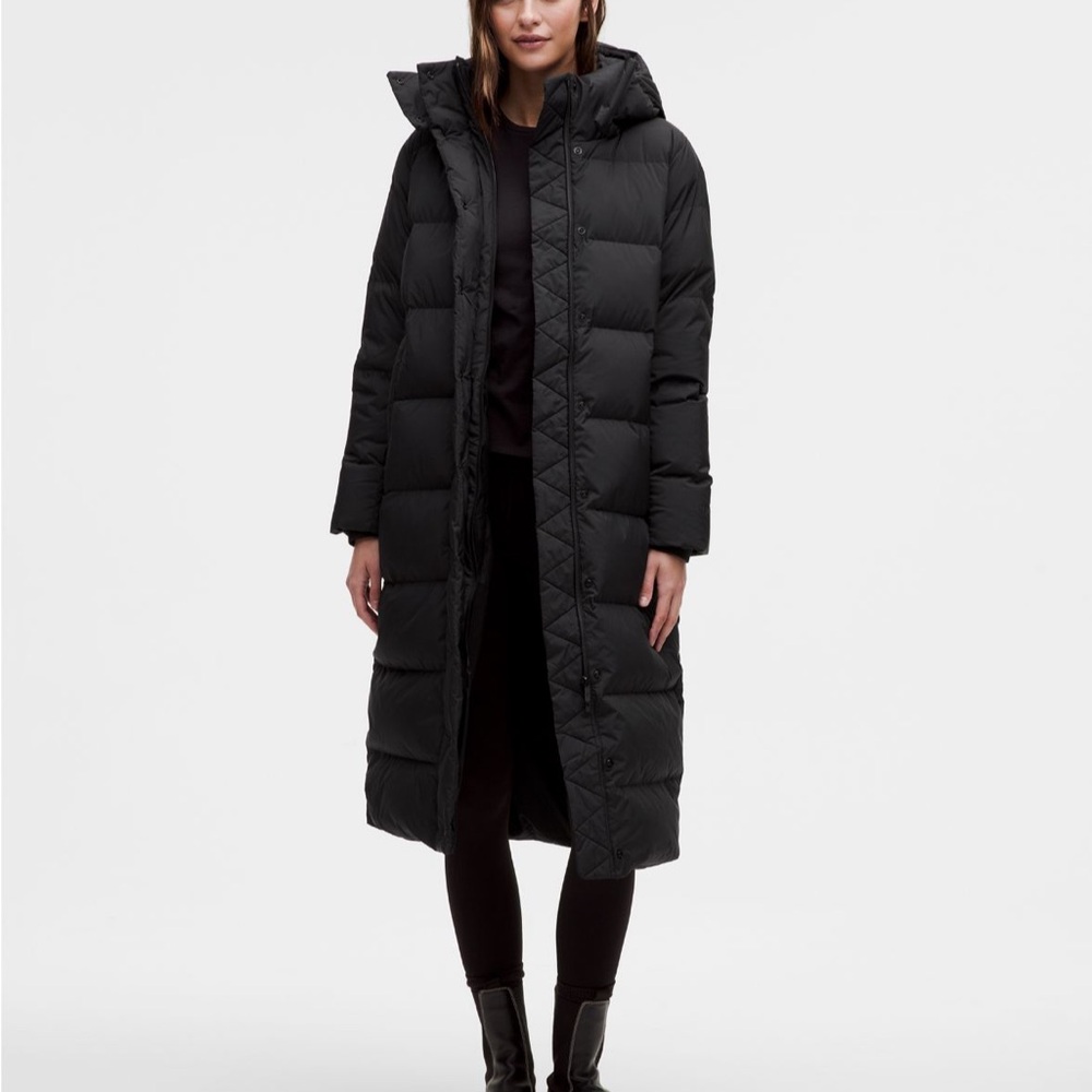 lululemon athletica Long Black Puffer Jacket